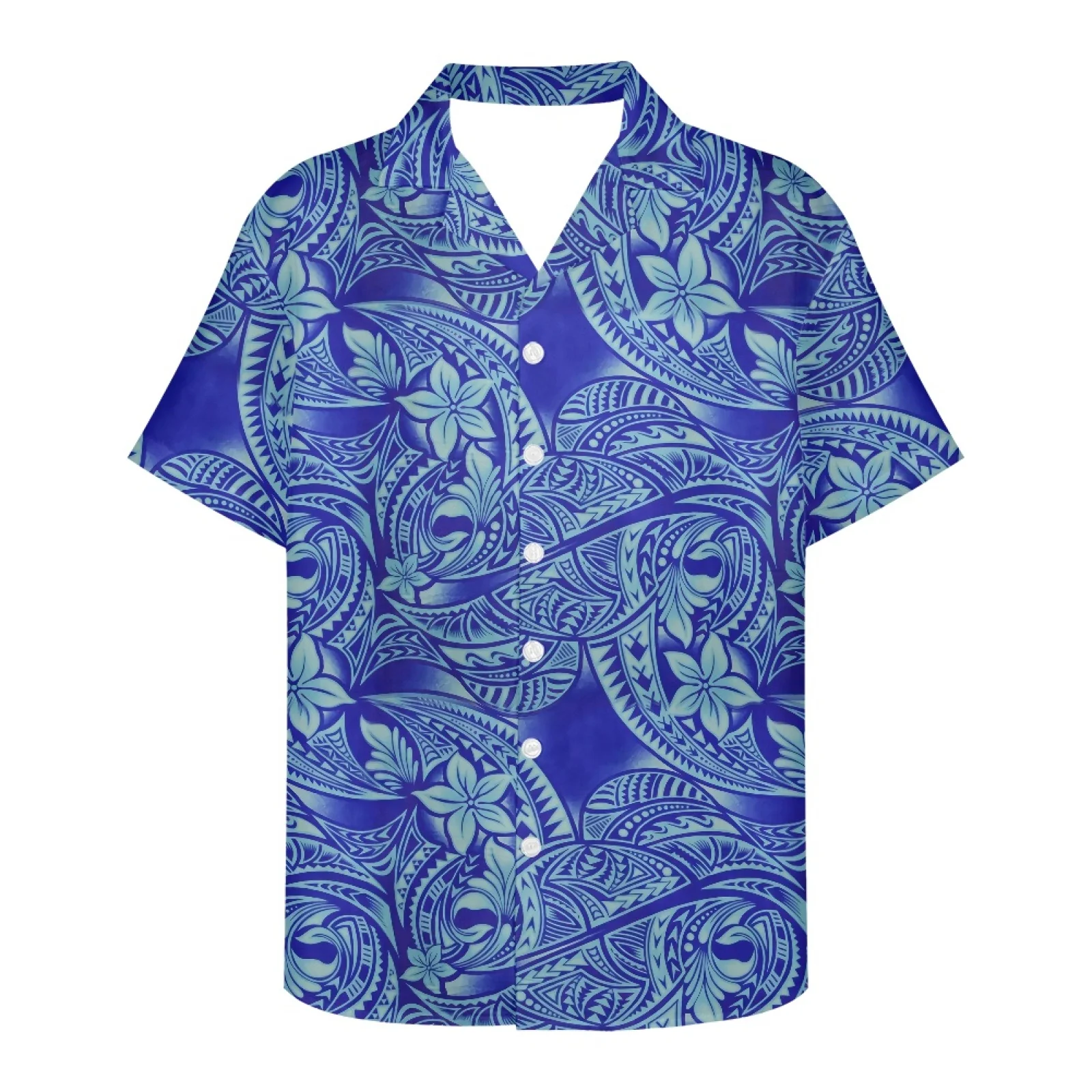 

Polynesian Tribal Fijian Totem Tattoo Fiji Prints Hawaiian Shirt Men Summer Holiday Short Sleeve Beach Tops Tee Blouse Wear NEW