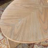 Wooden Oval Coffee Table, Woods Coffees Tables for Living Room, Oval Rustic Wood Center Coffees Tables, Coffee Table 6