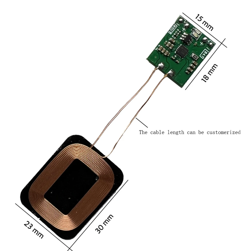 Taidacent 3.7v 4.2v Bateria de Íon Lítio sem Fio de Carregamento Power Bank Mini Receptor Carregamento sem Fio 5w qi Carregador sem Fio Almofada - Image 6