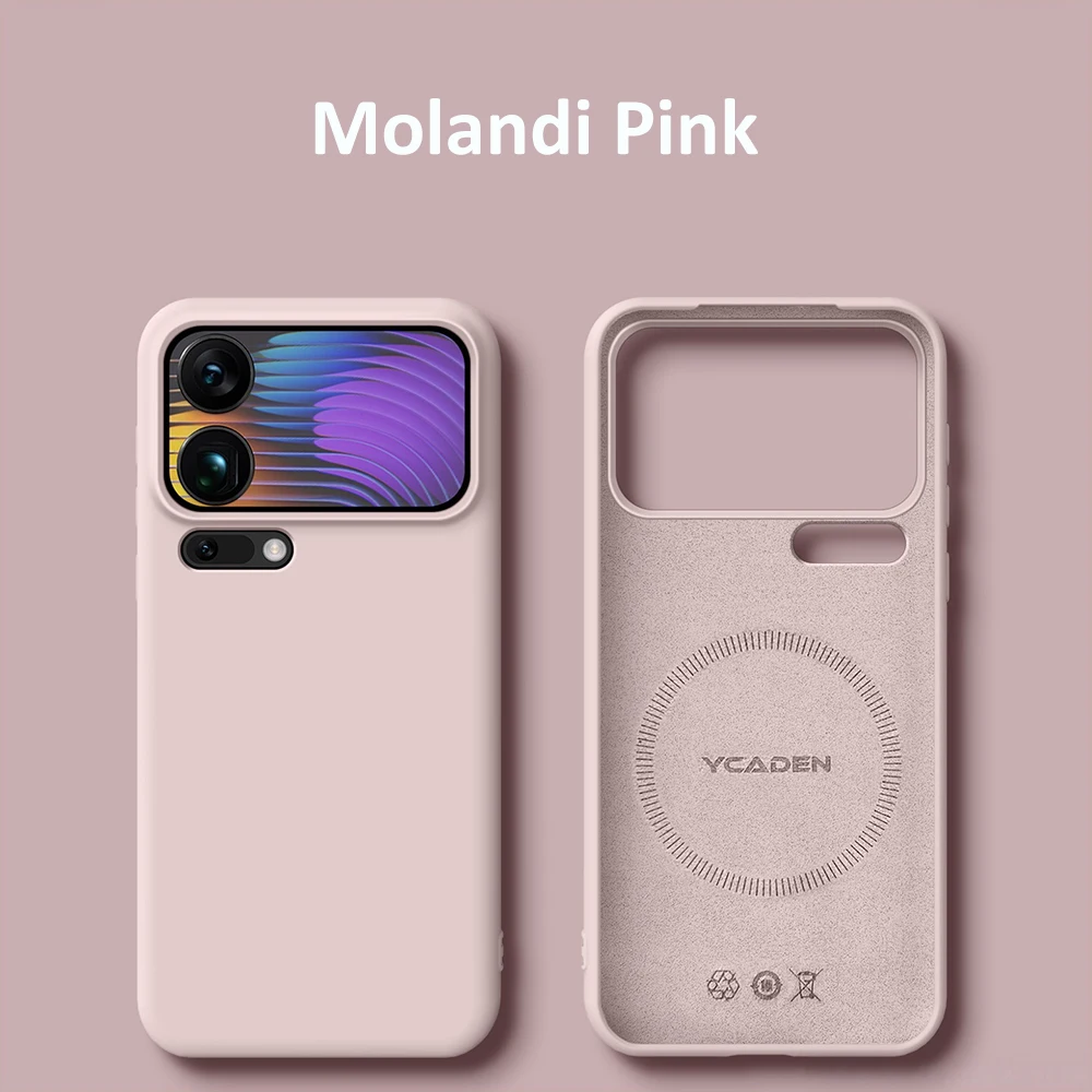 Magnetic Luxury Liquid Silicone Phone Case with Magsafe Wireless Charging Compatibility