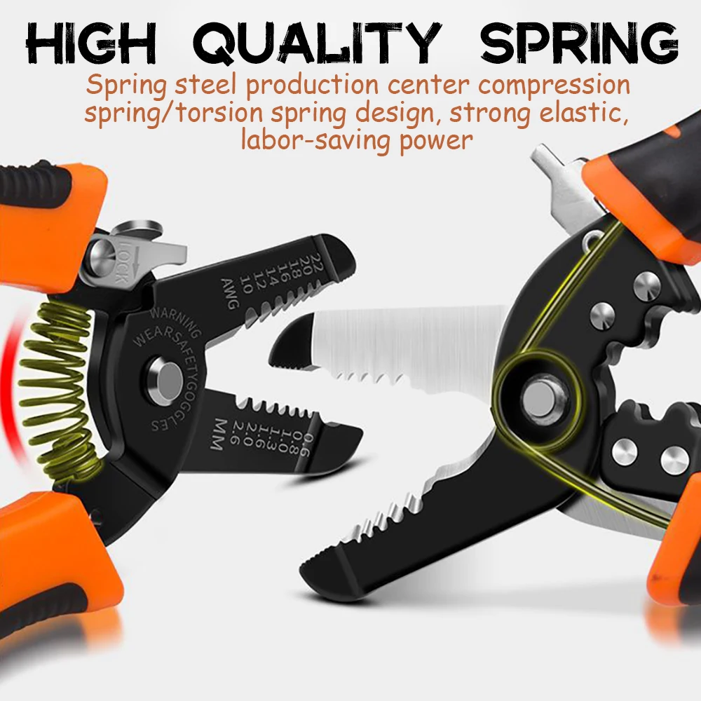 Wire Stripper 10 in 1 Multifunctional Electrician Peeling Household Network Cable Puller Tools