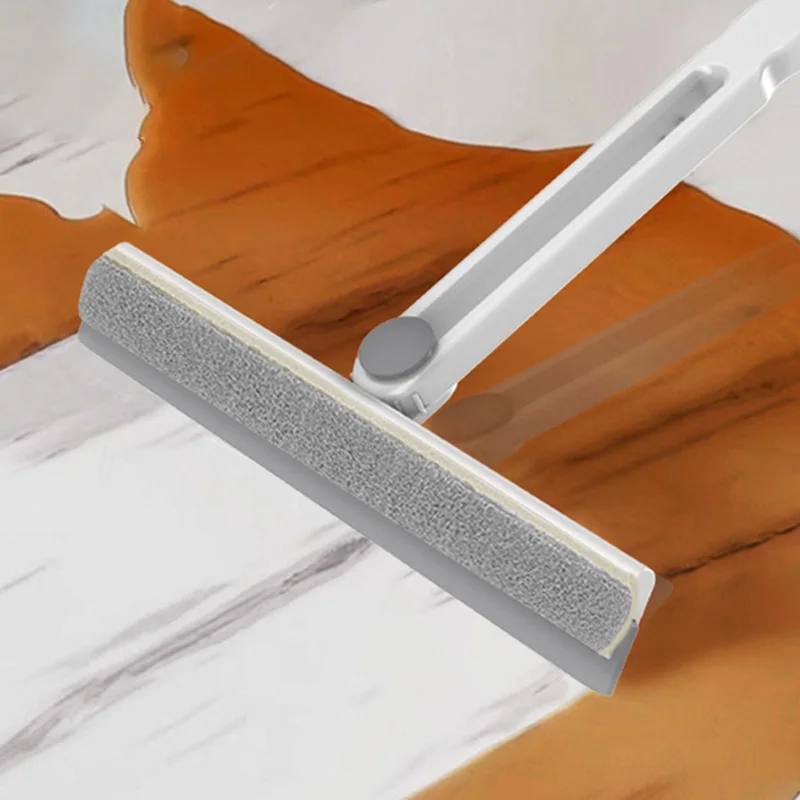 Description Picture 4 of itemFoldable Shower Squeegee  Double Sided Glass Wiper Bathroom Window Cleaning Brush 180 Degree Rotatable Mirror Cleaning Scraper