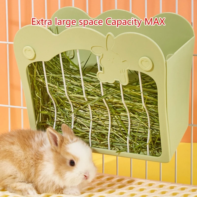 

Кормушка для кролика, набор для кормления домашних животных с миской для еды, подвесная кормушка для сена, маленькая клетка для