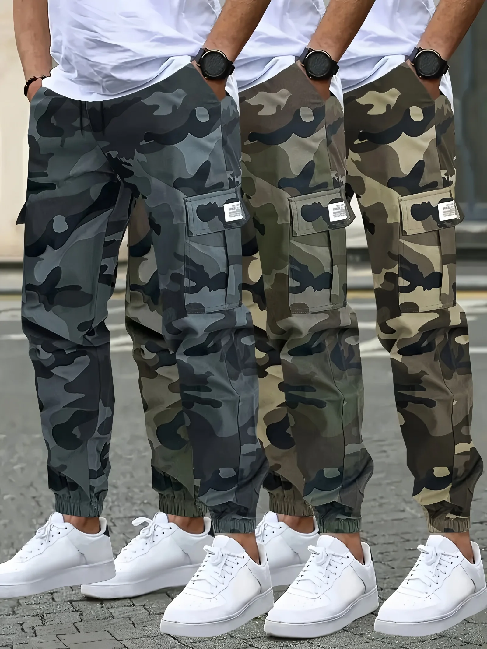 Pantalon jogger tactique Mege pêche outdoor ripstop cargo travail randonnée