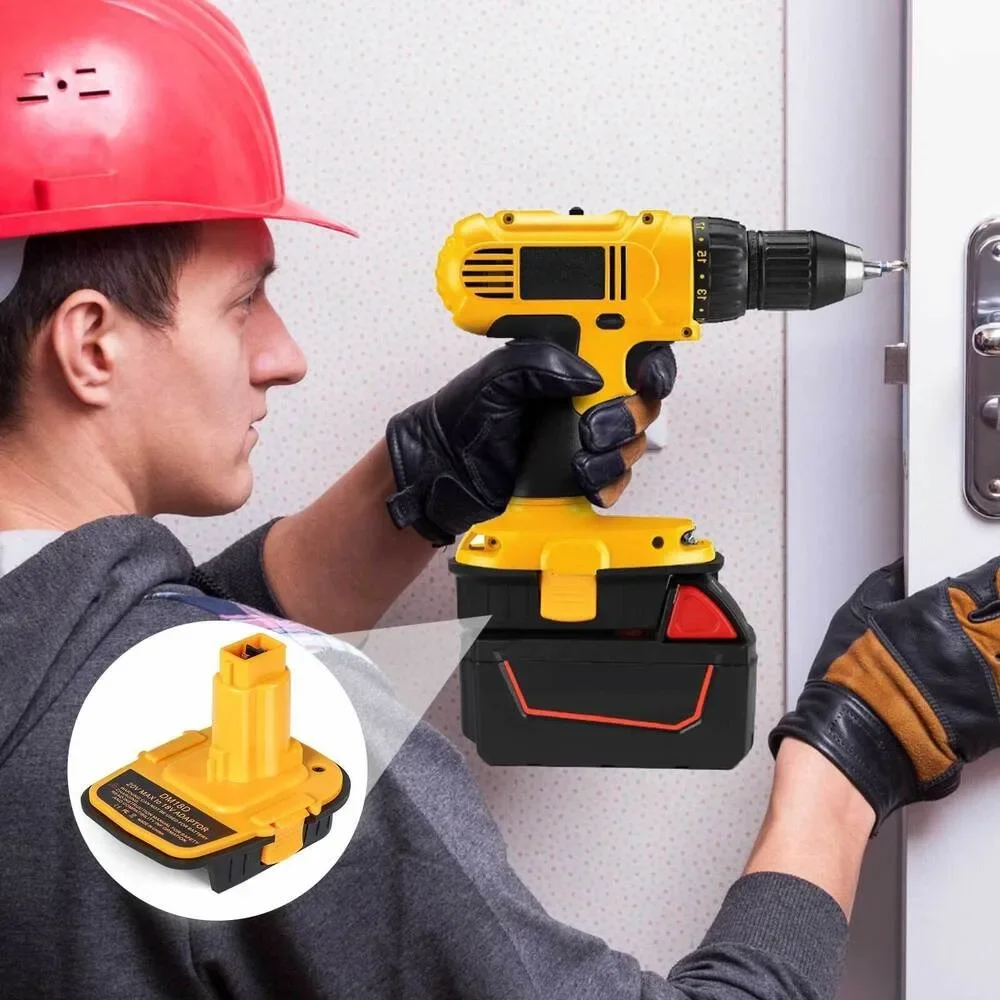 DeWalt NiCad 및 NiMh 배터리 전동 공구용 Milwaukee 18V 리튬 배터리용 DeWalt 20V용 USB 변환 기능이 있는 배터리 어댑터