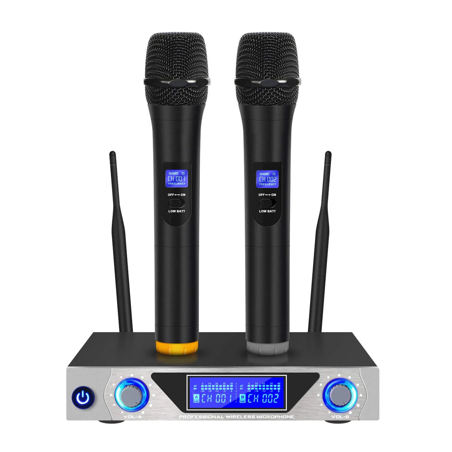 

Wireless Microphone UHF868 Professional UHF Karaoke Handheld Mic Frequency Adjustable 50M For Party Show Stage Wedding