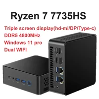 SZBOX AMD Ryzen 7 7735HS MINI PC Windows 11 Pro DDR5 4800Mhz NVME SSD PCle 4.0 WIFI6 BT5.0 Desktop Gaming Computer 2
