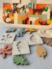 Kids Wooden Educational Animals Noah's Ark Puzzle Toys Solid Leaves Jigsaw for Baby Early Learning 1
