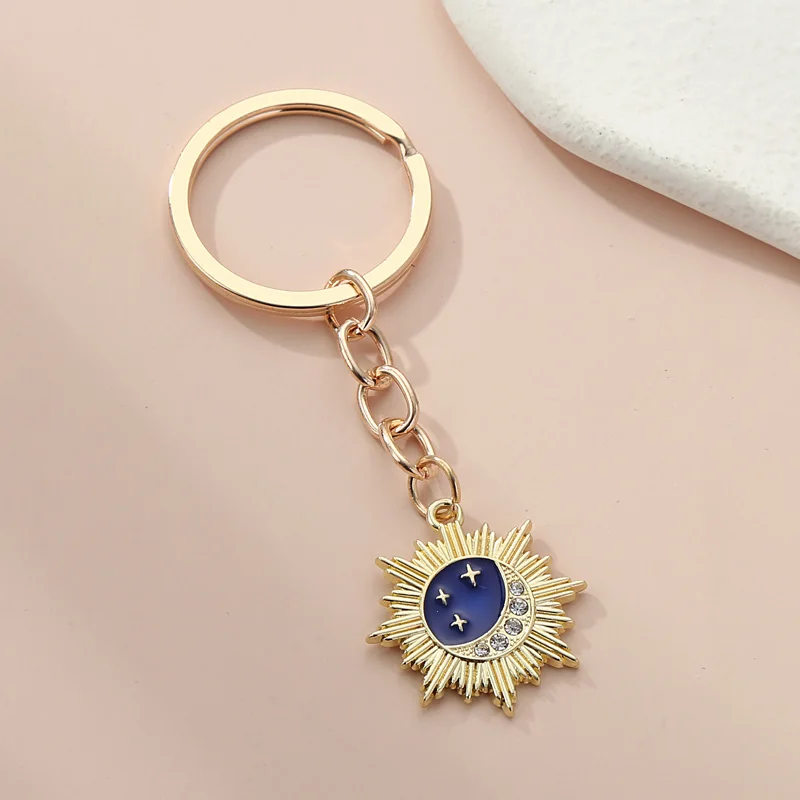 Alloy Pendant Keychain New Soft PVC Star Moon Sun Car Keychain Pendant alloy-pendant-keychain-new-soft-pvc-star-moon-sun-car-keychain-pendant
