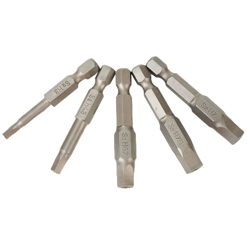 

Durable Hot Sale Newest Pratical Screwdriver Bits Steel W/Hole 5-Piece 50mm Accessories Bit Equipement Quality