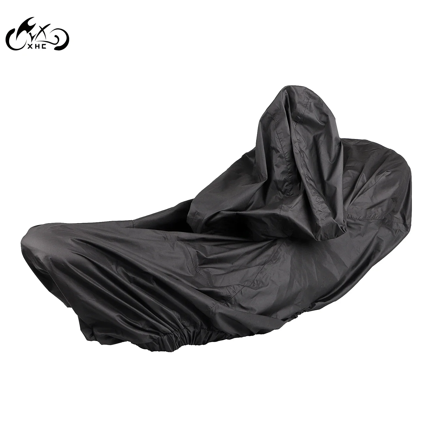 Motorcycle Black Nylon Waterproof Seat Driver Backrest Rain Cover For Harley Touring Road King Electra Street Glide FLTRX