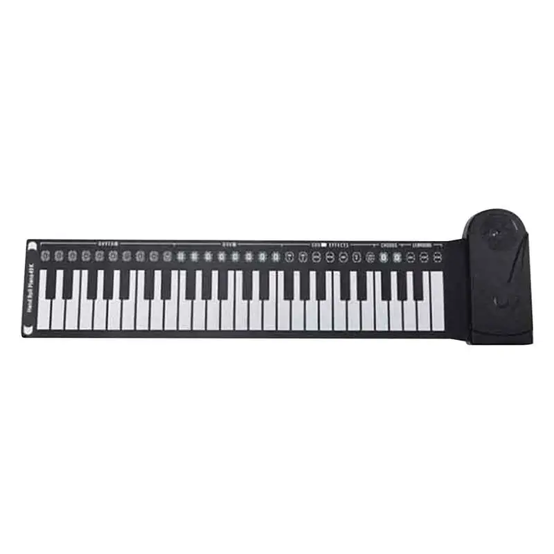 

Flexible Roll Up Piano Keyboard Educational Electronic Digital Music Piano Keyboard 49 Keys Foldable Hand Roll Piano Portable