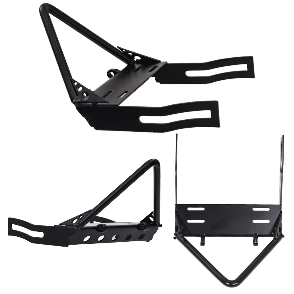 

Metal RC Climbing Car Front Bumper with Winch Mounting Fasteners for 1/10 RC Climbing Car Axial SCX10 Traxxas TRX4 D90 CC01