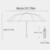 Fashion Large Travel Umbrella, Heavy Duty Windproof Waterproof Umbrella, Fully Automatic Open And Close Golf Umbrella, UPF50+ UV 2