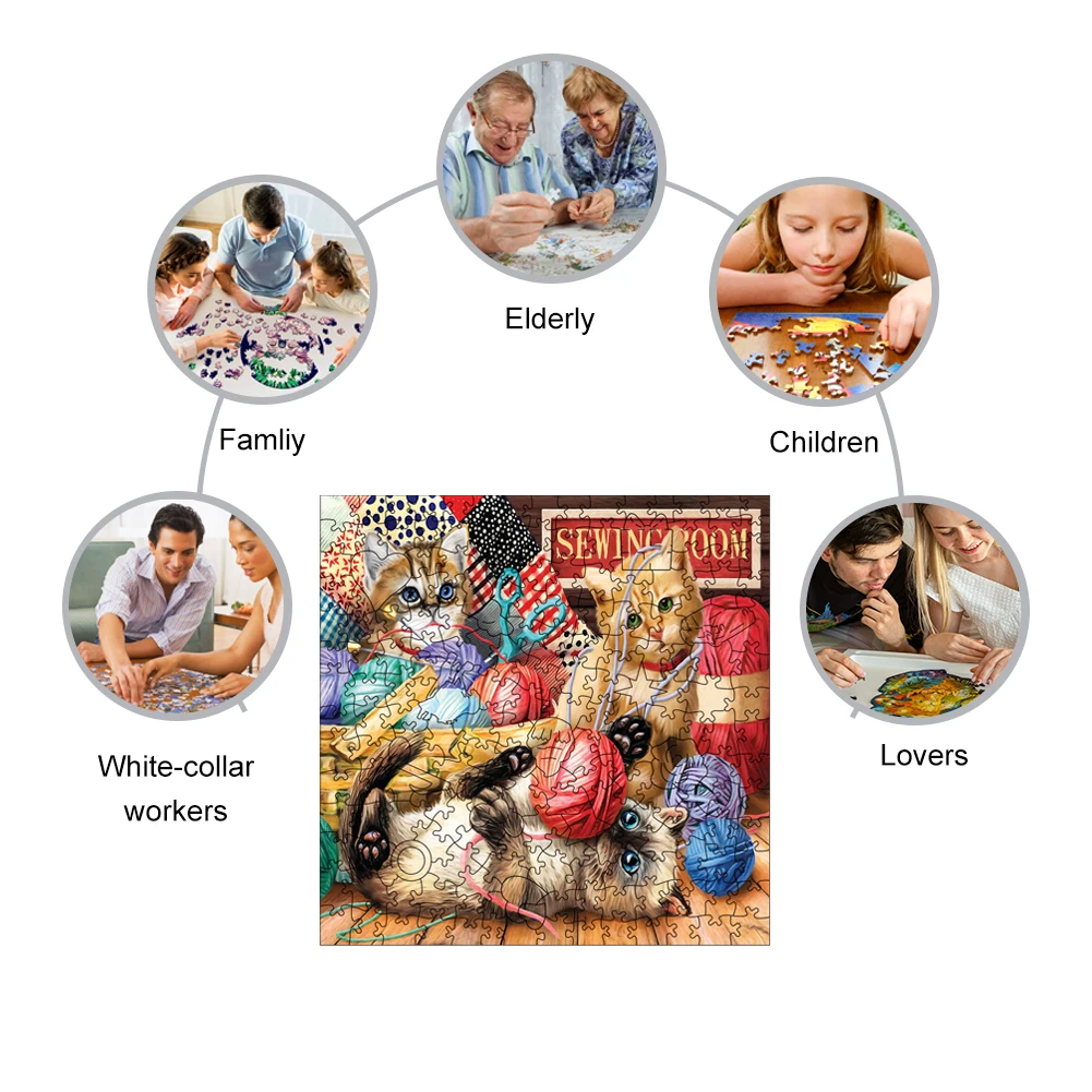 Рисунок 4 - 3D пазлы, деревянные котята