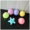 Baby Bath Toy Textured Multi Massage Ball Soft Hands Touch Balls Set Infant Tactile Senses Development Toys BabiesTraining Game 3