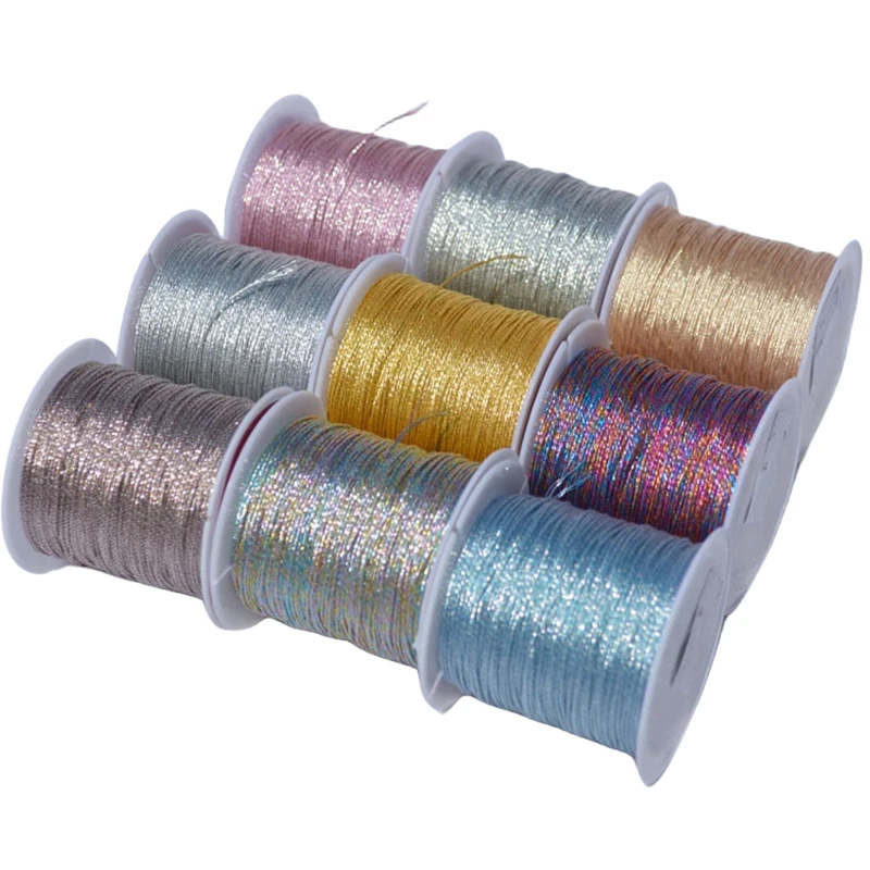 

0.2-0.8mm 25-100m Multicolor Nylon Hand-woven Rope DIY Jewelry Bracelet Pendant Necklace Needlework Material Hot Sale