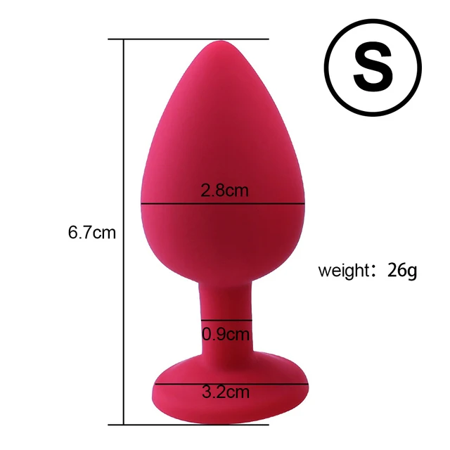Silicone Butt Plug Anal Plug Dildo Vibrator Clitoris Massager 3 Different Size Adult Anal Sex Toys For Men/Women Trainer