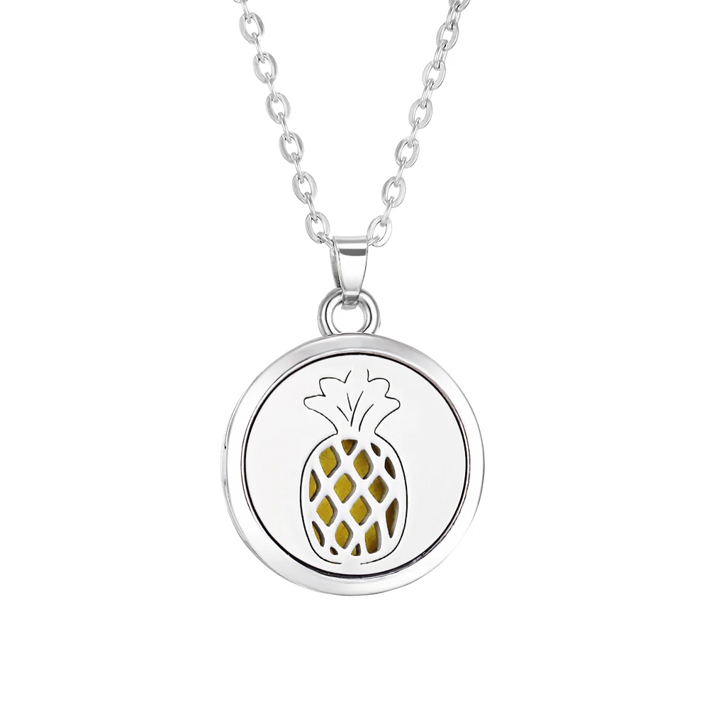 Tree of Life Aromatherapy Necklace - Essential Oil Diffuser Locket in Stainless Steel