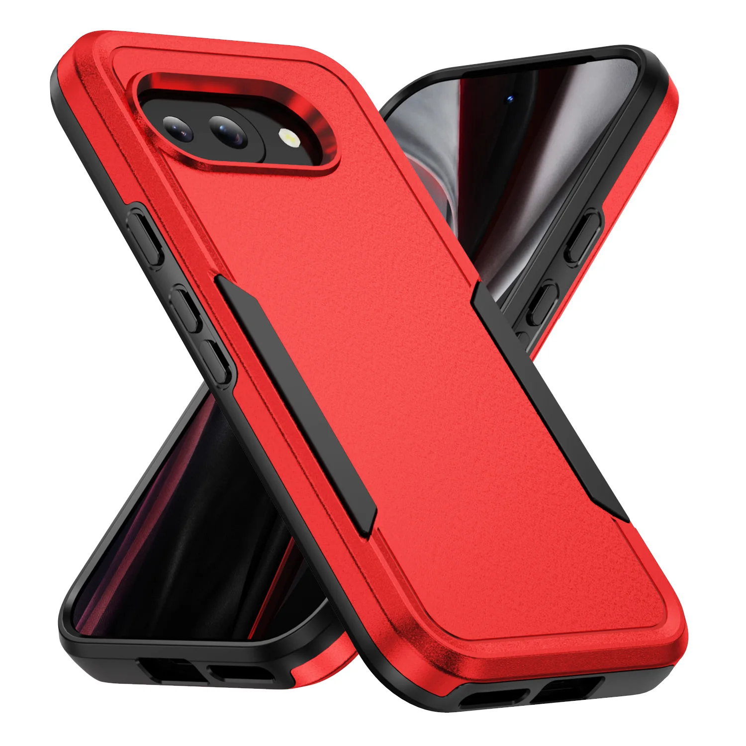 Shockproof Dual-Layer Protective Phone Case with Screen Protector