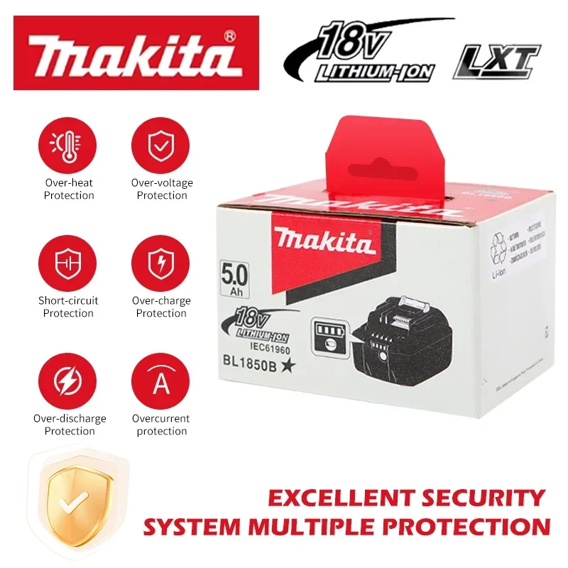 Echter Makita Original 18V 5,0/6,0Ah wiederaufladbarer Lithium-Ionen-Akku für DTD173 TWO04G DTW700 DGA404 Hochwertiges Elektrowerkzeug – Detail 9