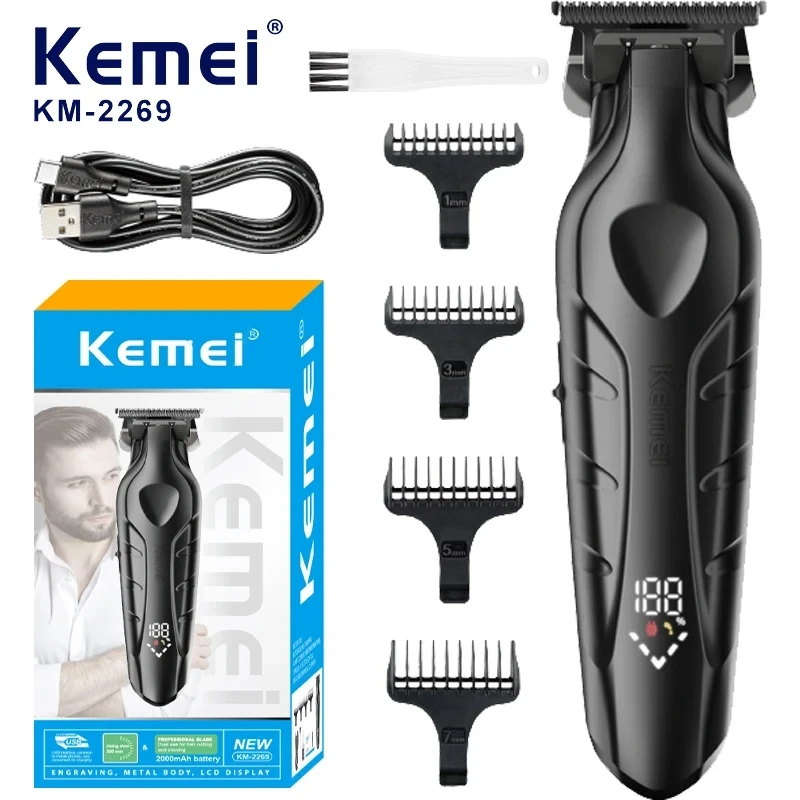 Cordless Hair Trimmer & Professional Barber Kit