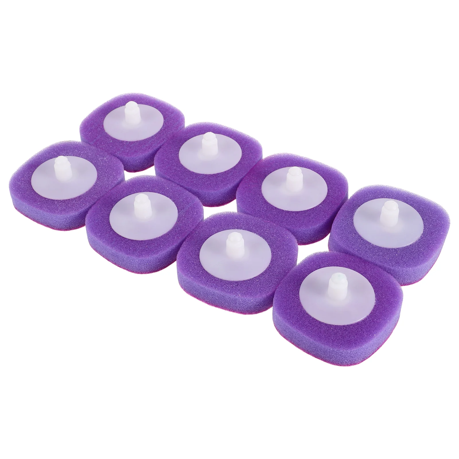 8 Pcs Toilet Brush Replacement Head Bathroom Cleaning Brushes Purple Accessories Bowl