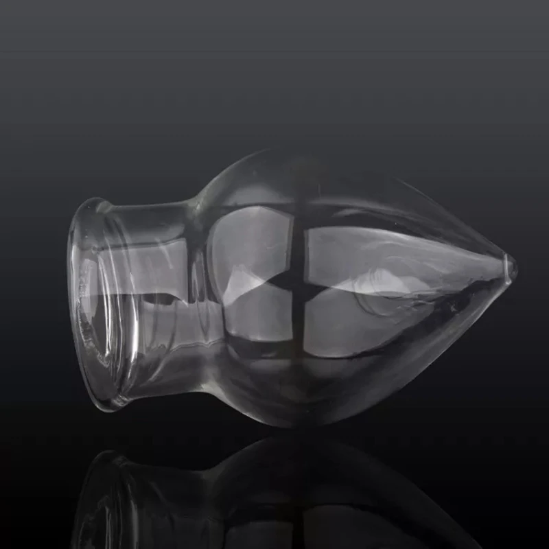 Plug anale in vetro cavo Speculum anale Big Butt Plug Stimolazione anale Dilatatore Prostata Massa_voghion.com
