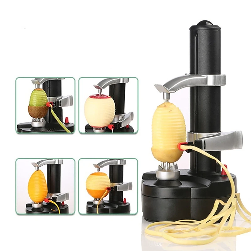 3 in 1 Crystals Automatic Electric Potato,Apple Peeler + Vegetable dryer