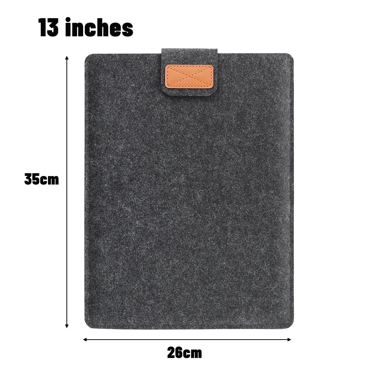 Sleek Felt Tablet Protective Sleeve - Shockproof Carrying Pouch