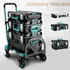 Large Hard Case Tools Organizer Box Multifunctional Waterproof Suitcase Portable Stackable Tool Storage Boxes Transport Case 1