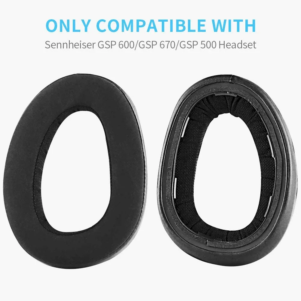 1 Pair Replacement Ear Pads Cushion Cover For Sennheiser GSP600 GSP500 GSP 600 500 Headphone Headset Earpads Ear Cups