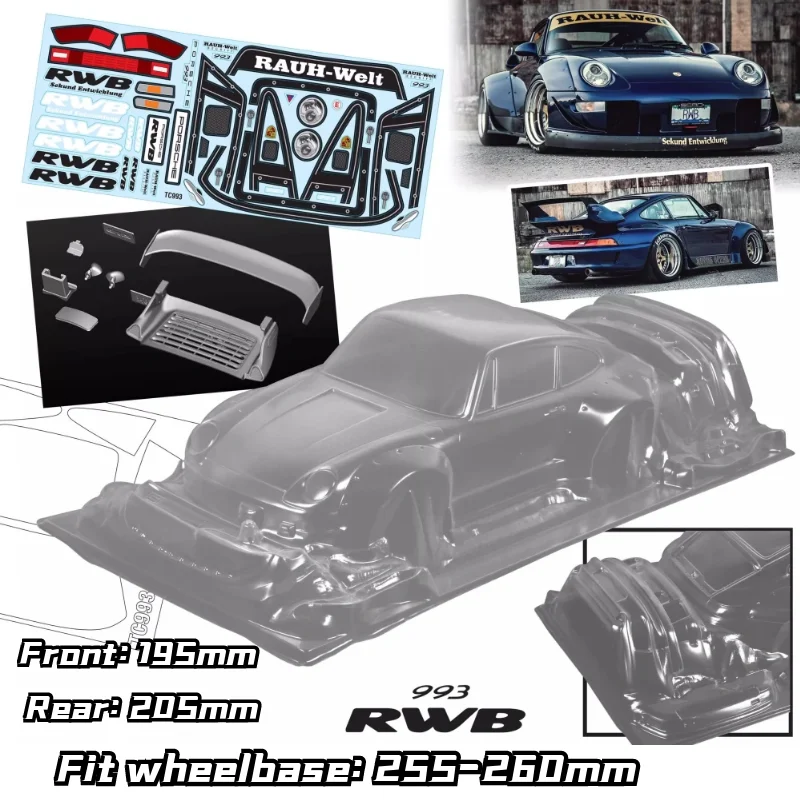 RWB RAUH−Welt BFGRIFF RC body set RWB RC Sbb8153dd69b24e26a8157bc2e7247
