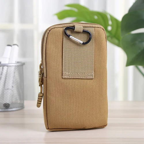 군사 Molle 파우치 전술 벨트 허리 가방, 야외 스포츠 방수 전화 가방 남성 캐주얼 EDC 도구 포켓 사냥 패니 팩 5