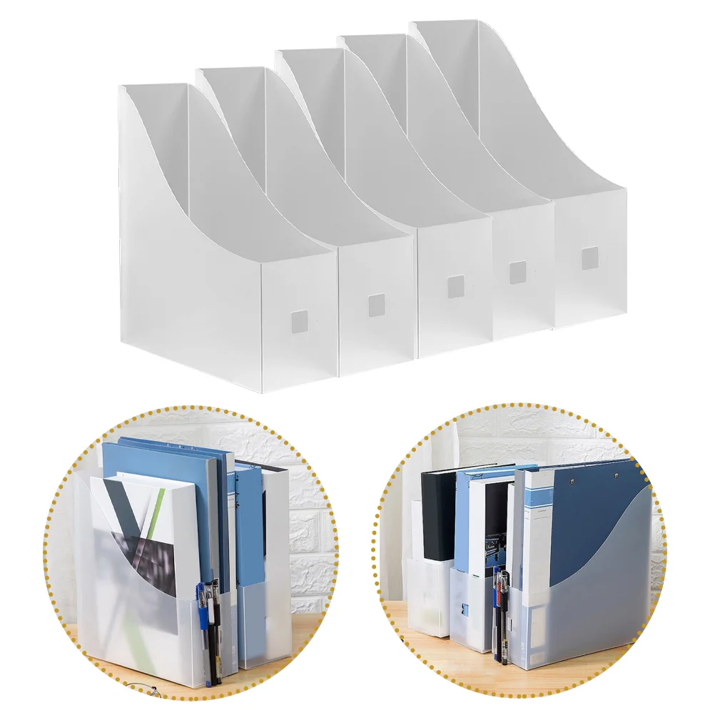 

Magazine File Holder Organizer Vertical File Sorter Desk Magazine Rack Plastic Magazine Storage Box Document Rack Shelves
