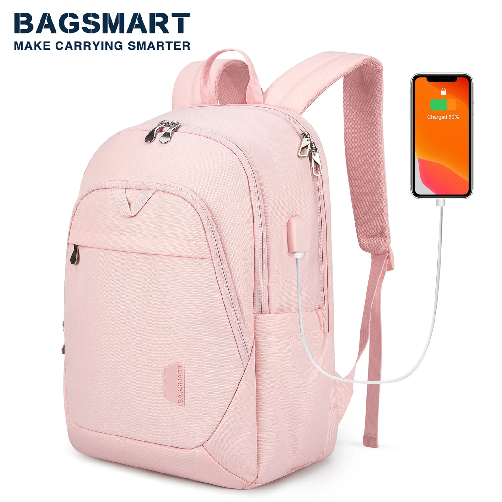 Αγοράστε Smart Bag Smart Women Backpack with Usb Charge Input