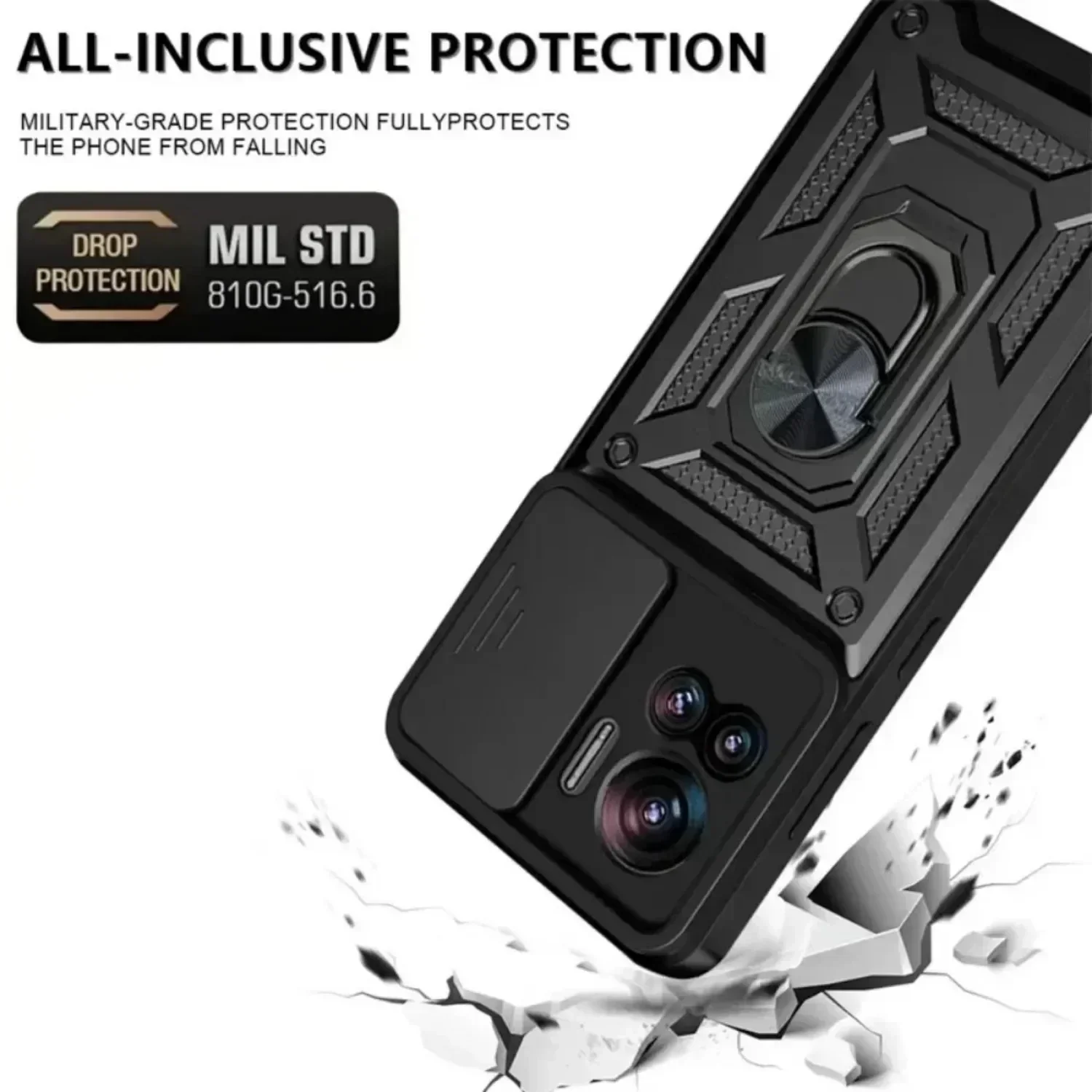 Shockproof Slide Camera Lens Holder Protective Case
