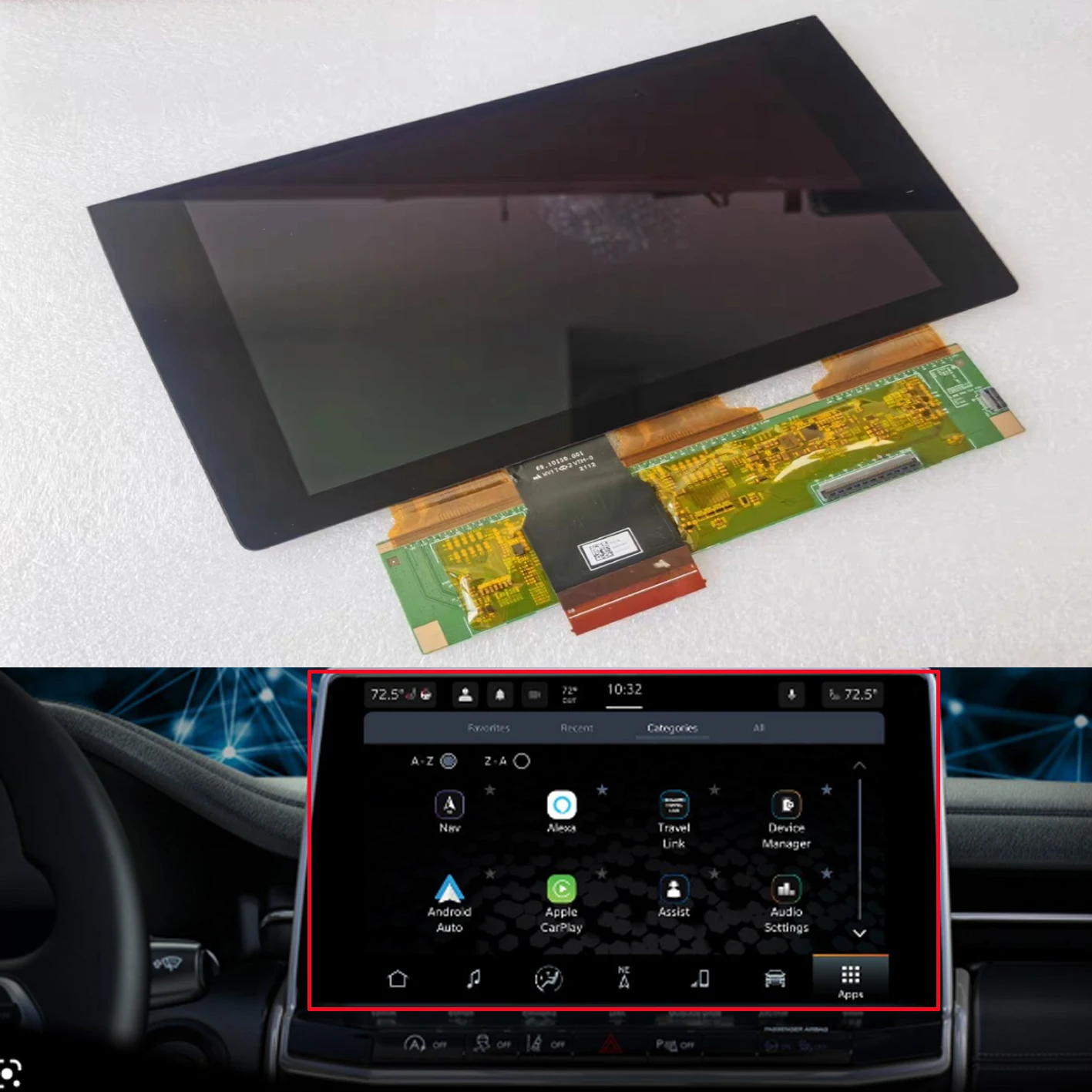 ORIGINAL DISPLAY ASTRA K Monitor Display Bildschirm DELPHI 39042448