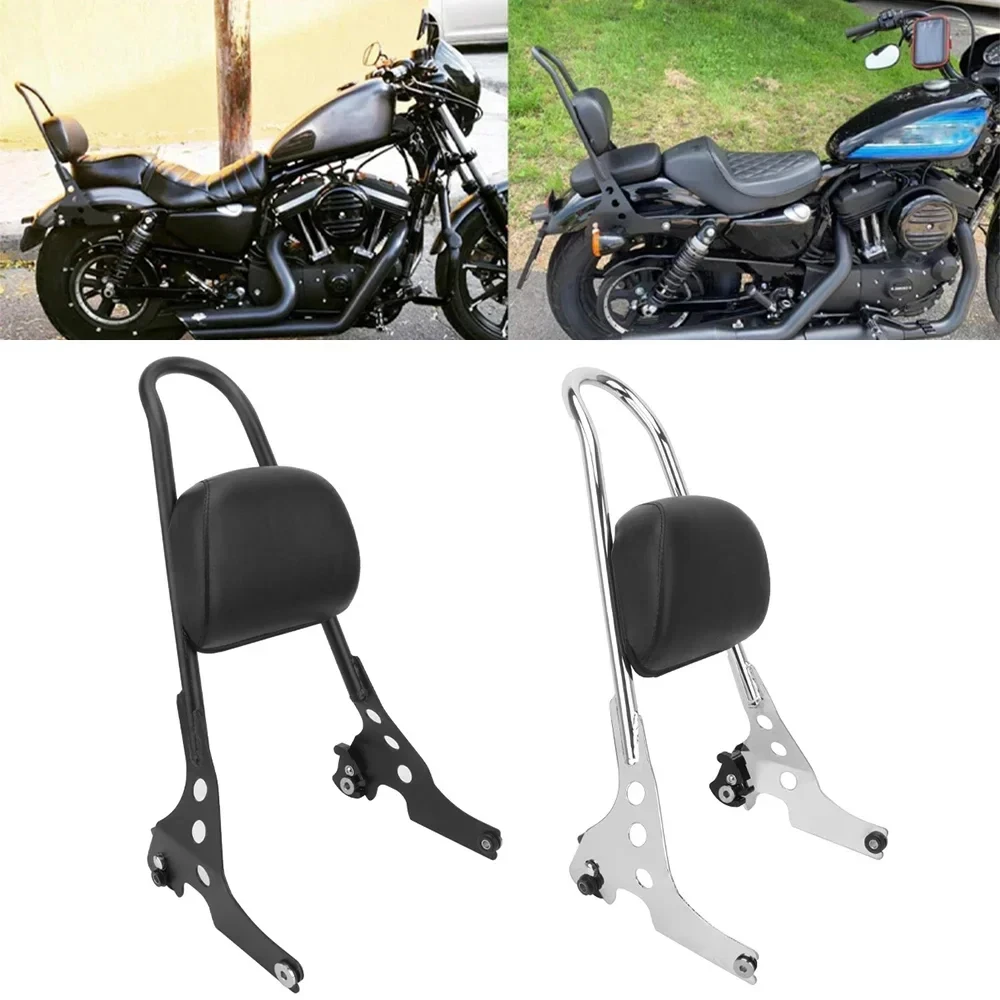 

Detachable Rear Passenger Sissy Bar Backrest Cushion Pad for Harley Sportster XL 883 1200 48 72 2004-2022 Motorcycle Accessories