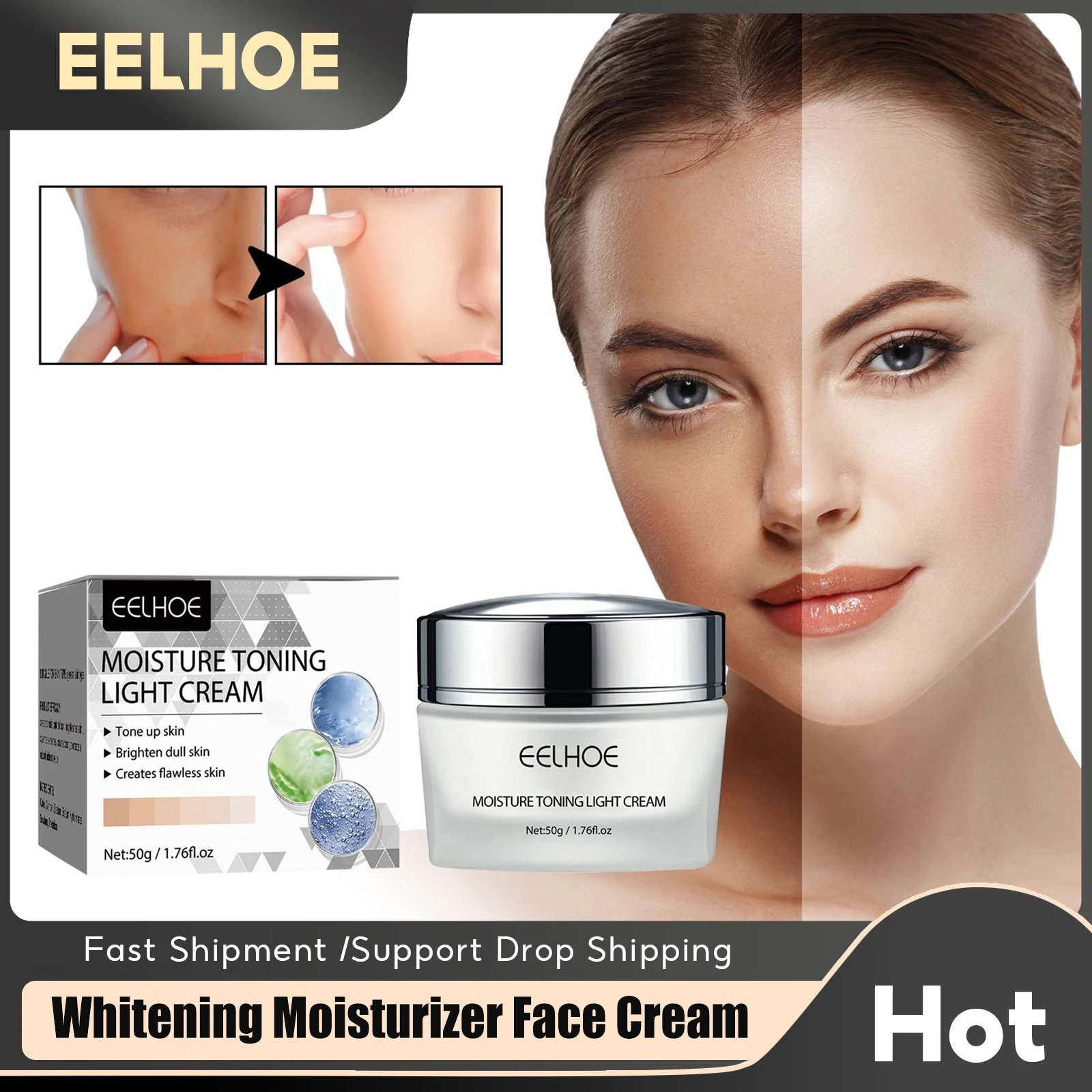 

Effective Whitening Face Cream Remove Acne Dark Spots Pigment Melanin Brightening Moisturizing Lighting Skin Fade Freckle Cream