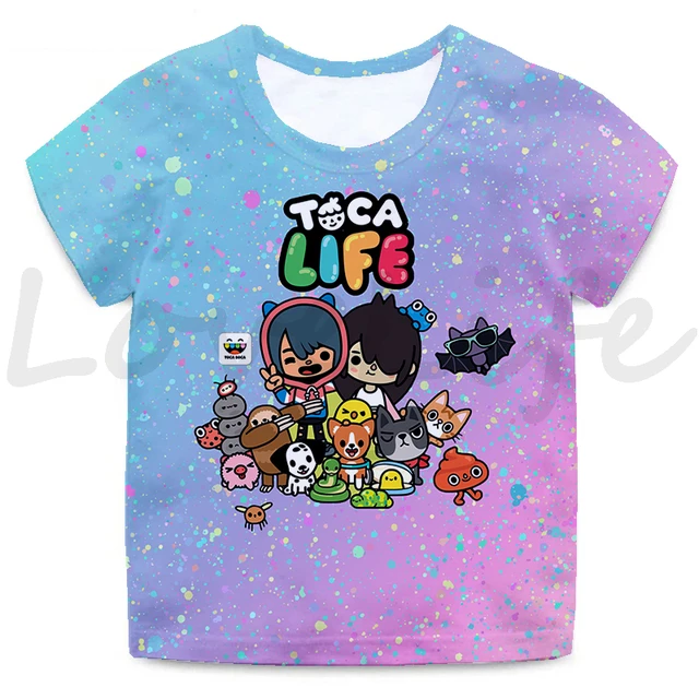 Girls/Boys Game Toca Boca And Gacha Life World Cartoon Graphic