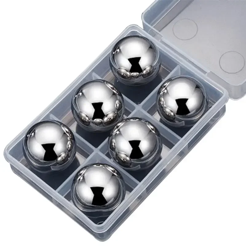 Barware Natural Whiskey Stones Sipping Ice Cube Ball Shape Whisky Stone Rock Cooler Wedding Gift Favor Christmas Bar Kitchen