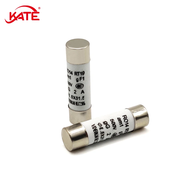Fast Tubo Cerâmico de Derretimento Rápido 1a 2a 6a 8a 10a 16a 20a 500v Fusível do Forno de Microondas Fusível Solar Mini Fusível Automático 20 Peças R014 8.5×31 mm