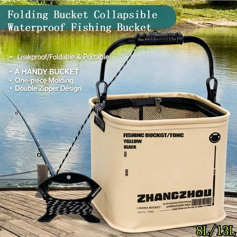 8L 13L Bucket Fishing Stuff Supplies Accessory Suitcase