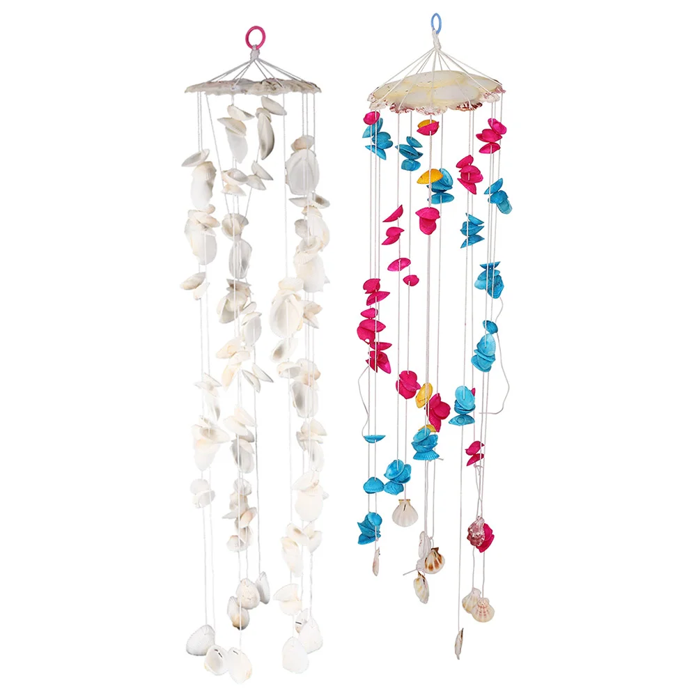 

Home Door and Window Chimes Bell Sea Shell Bells For Outside Hanging Decor Decorative Garden Patio The Balcony