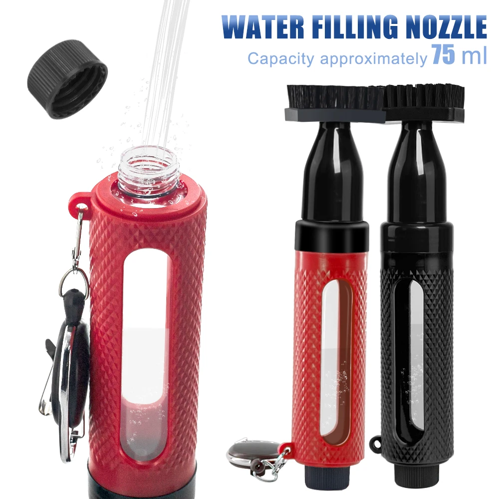 Golf Club Cleaning Brush New Press Water Spray Brush With Carabiner Portable Golf Club Groove Brush Golf Swing Cleaning Products 6