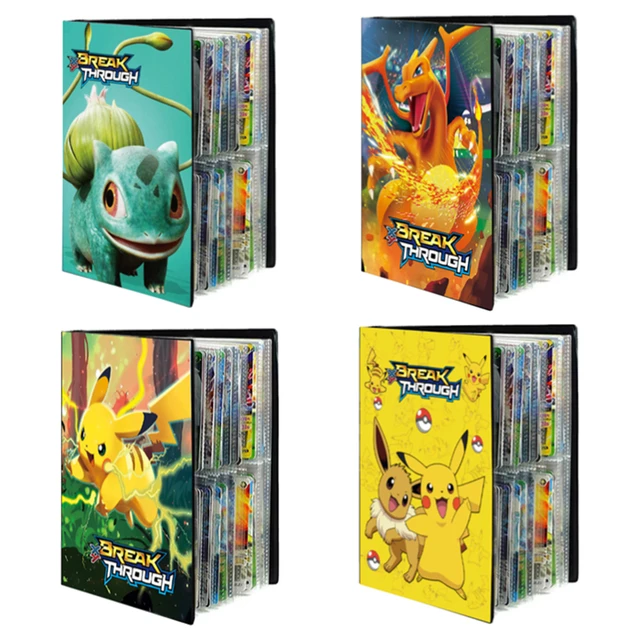 240 Cards Pokemon Album Book Collection Holder Pocket Anime Map Game Card Binder Folder Top Loaded List Toy Gift For Kids 5