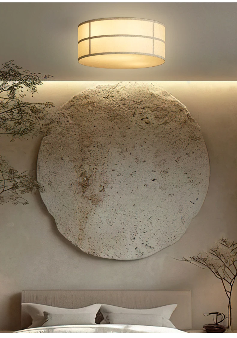 Wabi-Sabi Fabric Ceiling Chandelier