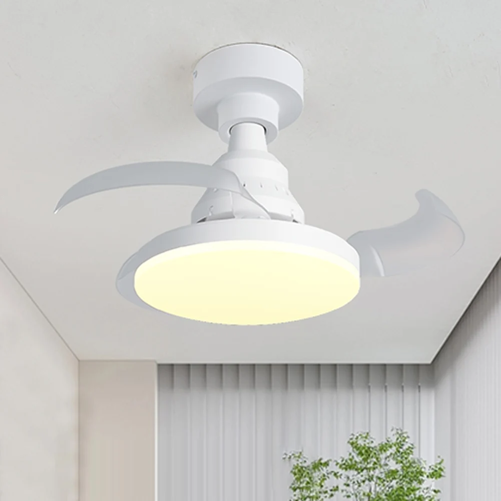 Portable Plastic Hanging Fan with LED Light for Bedroom Living Room
