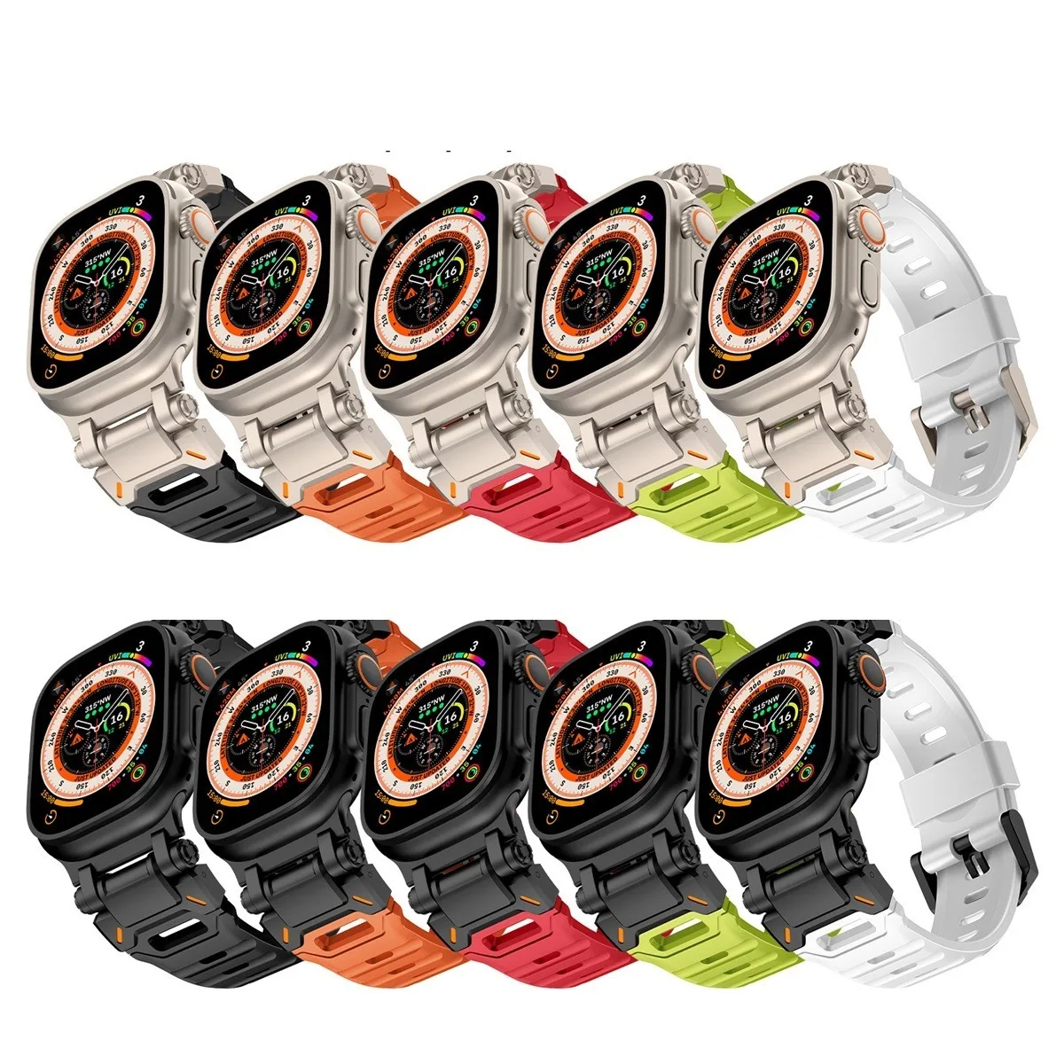 Watch Band For iwatch 42/44/45/49mm Sports Fashion Watch Strap for Watch Series Ultra2 Se 9/8/7/6/5/4/3/2/1_voghion.com